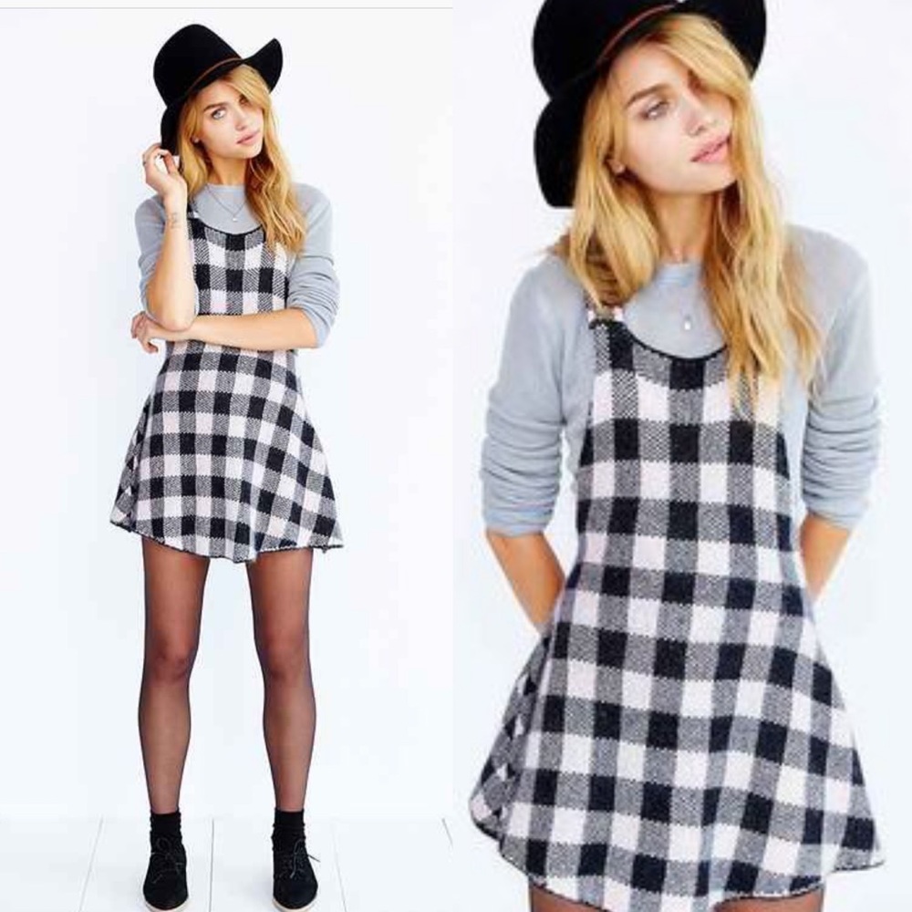 Knitz by For love & lemons Lumberjack knit dress